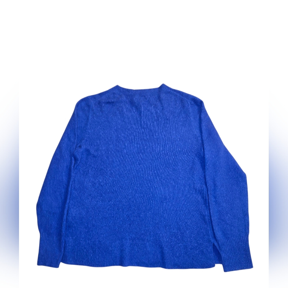 J.Crew Women’s Extra-Soft Blue Knit Sweater Pullover Acrylic Polyamide Size M - Picture 3 of 8